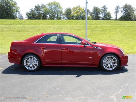 Red Obsession Tintcoat 2014 Cadillac Cts V Sedan Exterior Photo