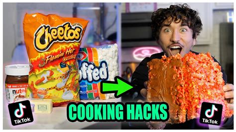 We Tasted Viral Tiktok Cooking Life Hacks Hot Cheeto Rice Crispy