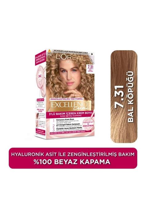 L'Oreal Paris L'Oréal Paris Excellence Creme 7.31 Bal Köpüğü Saç Boyası ...