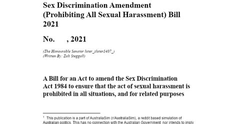 Sb2002 Sex Discrimination Amendment Prohibiting All Sexual