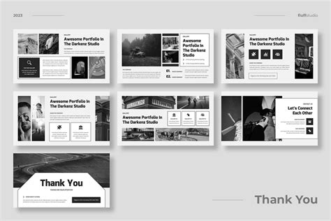 Black and White Powerpoint Template | Nulivo Market