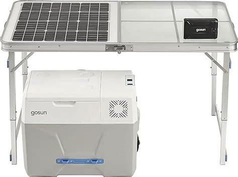 Gosun Chill Solar Cooler Solartable 60 And Powerbank Isolar Powered