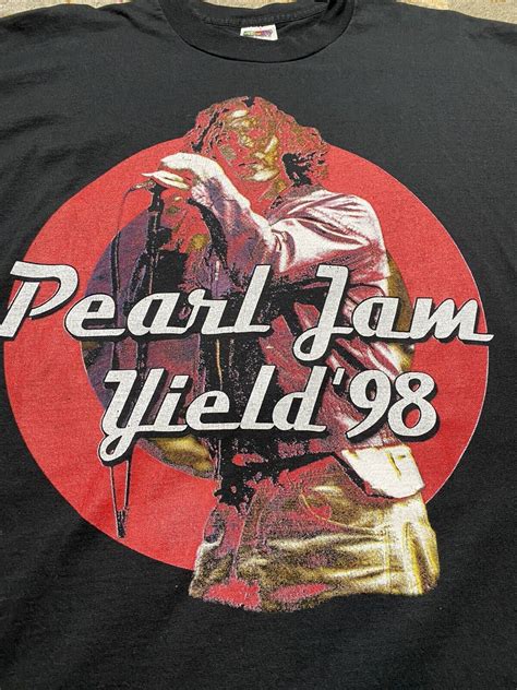 Vintage Pearl Jam T Shirt 1998 Yield Tour Mens Xl Vtg Gem