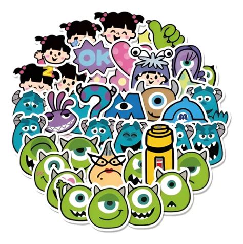 Stickers Monters Inc 40 Piezas Meses Sin Interés