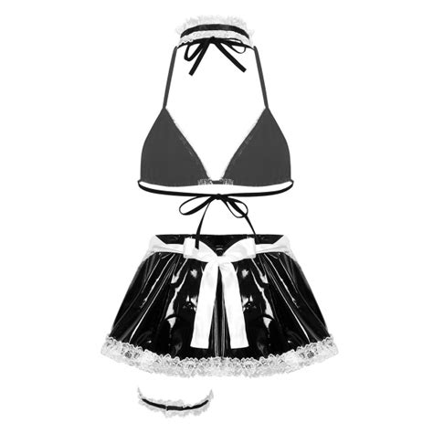 Costume Lingerie La Soubrette Femme De Menage Vinyle D Guisement Femme