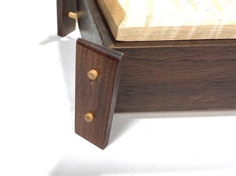 Mv K Keepsake Box Peruvian Walnut And Curly Maple Boxes By Boudreau