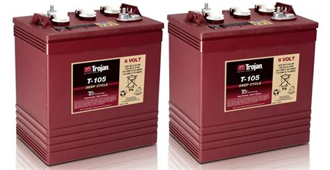 Rv Batteries 101 And Why We Use Trojan T 105 6v Golf Cart Batteries In Our Rv Trek With Us