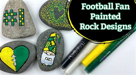 Easy Football Painted Rocks To Spread Team Spirit Rock Painting 101