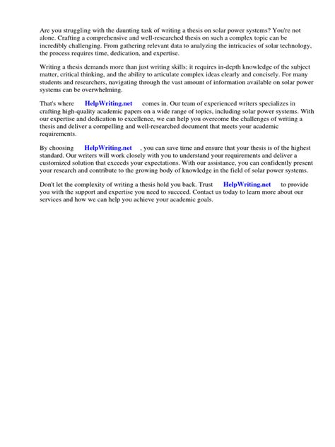 Thesis On Solar Power System Pdf Solar Power Photovoltaics