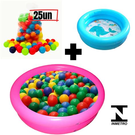 Piscina De Bolas Infantil Barata - Piscina De Bolinha Infantil Pequena 28 Litros + 25 Bolinhas Coloridas ...