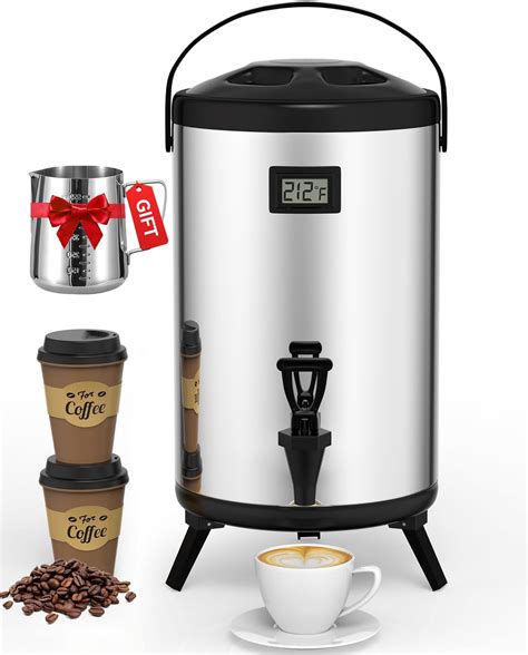 Amazon Insulated Beverage Dispenser Gallon L Hot Cold Water Dispenser With Spigot