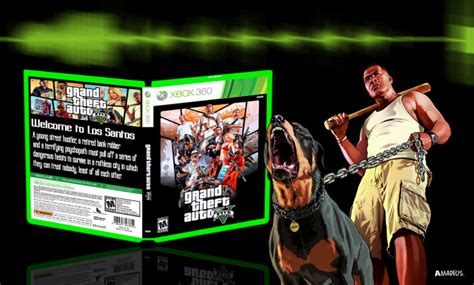 Grand Theft Auto V Xbox 360 Box Art Cover By Amadeus