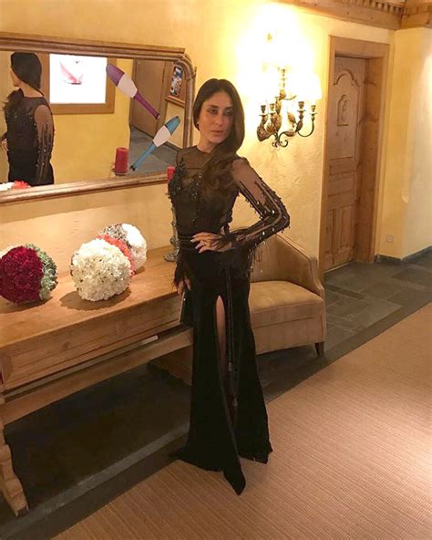Daily Style Pill Kareena Kapoor Khan Has A Way With A Black Dress Nude Lips And Making An