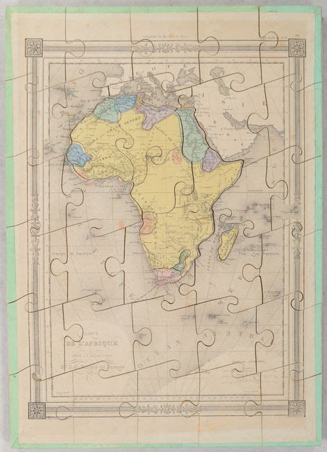 Old World Auctions Auction Lot Puzzles Mappemonde En