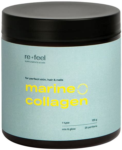 Re-Feel Морской коллаген Marine Collagen в банке 125 гр — купить по ...