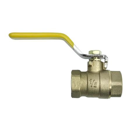 12 Inch Full Port Heavy Duty Brass Ball Valve 600 Wog Fnpt Fip Threaded Yellow