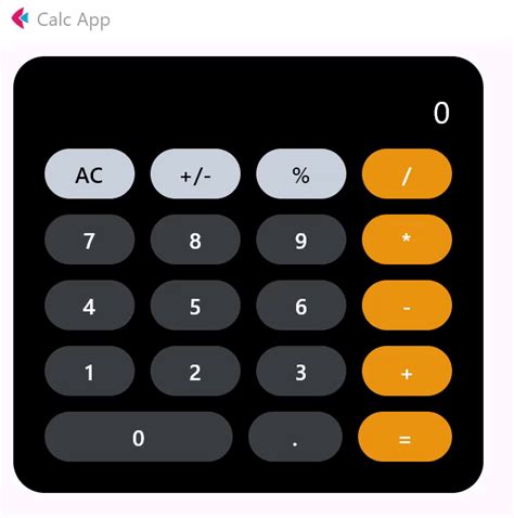 Create Calculator App In Python With Flet Flet