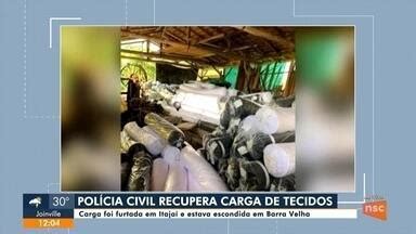 Jornal Do Almo O Joinville Pol Cia Recupera Carga De Tecidos