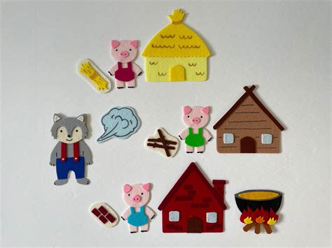 Three Little Pigs Felt Board Templates 7
