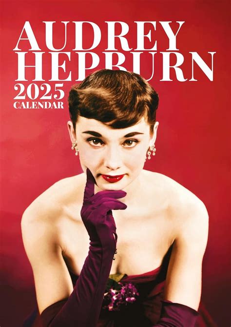 Audrey Hepburn 2025 Wall Calendar Etsy