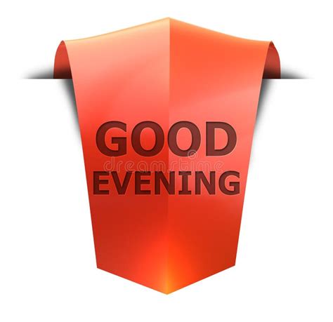 Banner Good Evening Stock Illustration Illustration Of Card 111709670