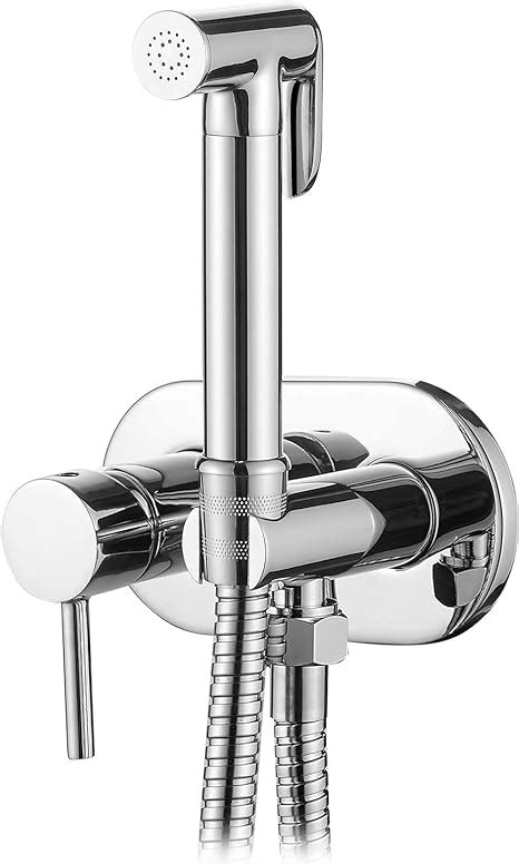 Ibergrif M Round Concealed Shower Mixer Set Hot And Cold Bidet Spray With Shattaf
