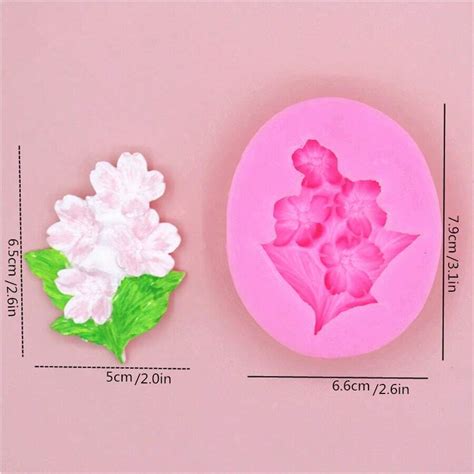 Molde De Silicona De 1 Pieza Para La Forma De Flores De Cerezo Flores