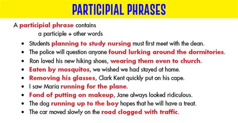 Participial phrase