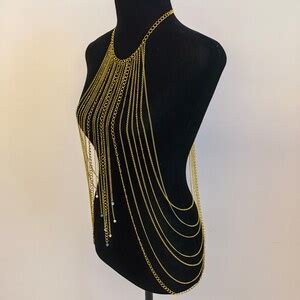 Sexy Crystal Tassel Body Chain Bikini Body Chain Festival Etsy