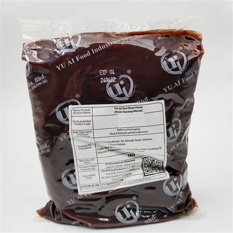 Jual Yu Ai Red Bean Paste Pasta Kacang Merah Filling 250 Gram 1kg