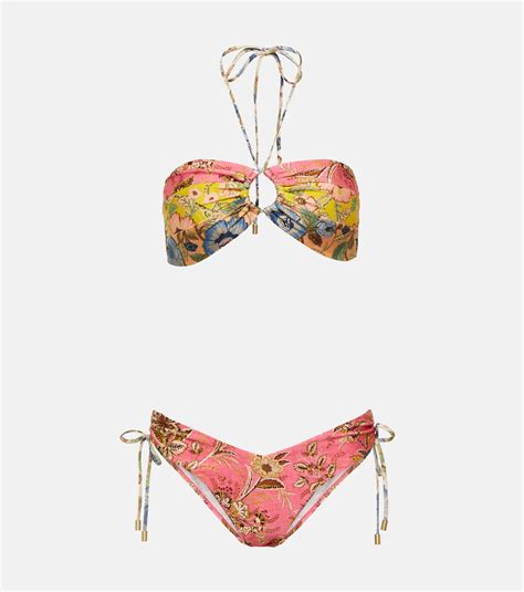 Bikini Junie Floral En Multicolor Zimmermann Mytheresa