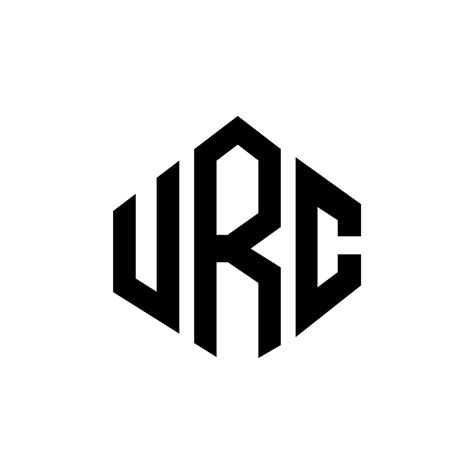 URC letter logo design with polygon shape. URC polygon and cube shape logo design. URC hexagon ...