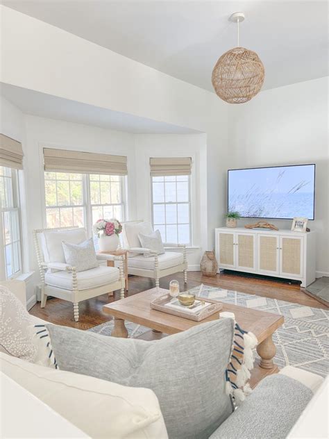 embrace coastal charm  guide  cozy white living rooms