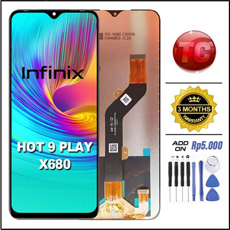 Jual LCD INFINIX HOT 9 PLAY X680 Original 100 LCD TOUCHSCREEN Fullset Crown Murah Ori