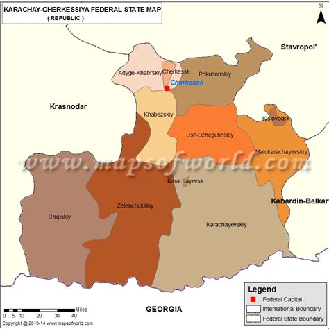 karachay cherkessia map republic  karachay cherkessia russia
