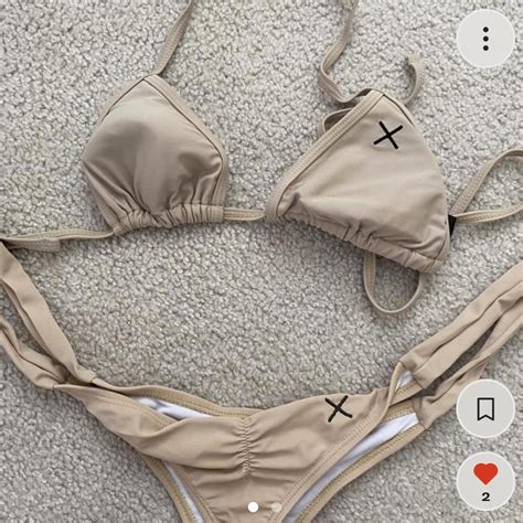BOUTINELA Creme Bikini Set Worn Once And In Perfect Depop