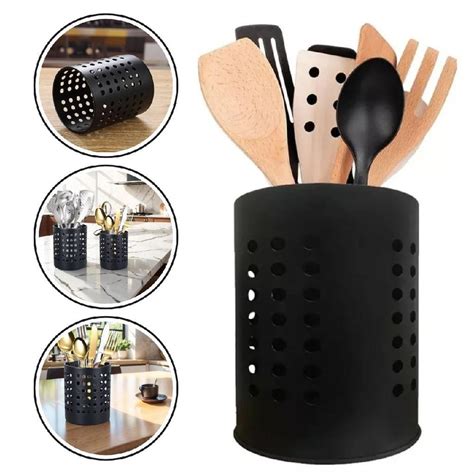 Porta Talheres Escorredor - Porta Talher Escorredor De Talheres Inox Utensílios Cozinha | Shopee Brasil