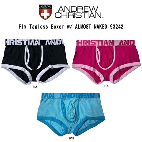 楽天市場 SALE ANDREW CHRISTIAN アンドリュークリスチャン ボクサーパンツ ボクサーブリーフ 前開き メンズ 男性用 下着 パンツ ALMOST NAKED 93242