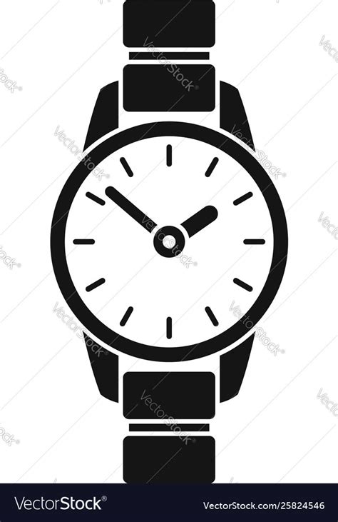 Hand Watch Icon Simple Style Royalty Free Vector Image