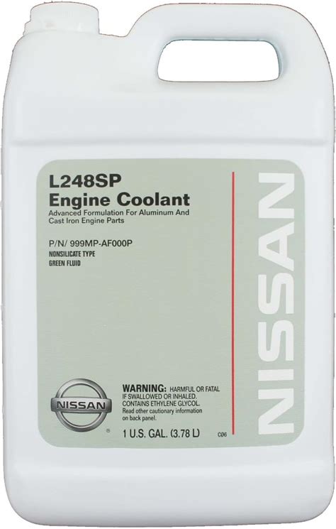 Genuine Nissan Fluid 999MP-AF000P Green L248SP Engine Coolant - 1 ...