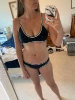 OFF POPULAR ZAFUL Contrast Trim Crochet Bikini Set In ROSE RED ZAFUL