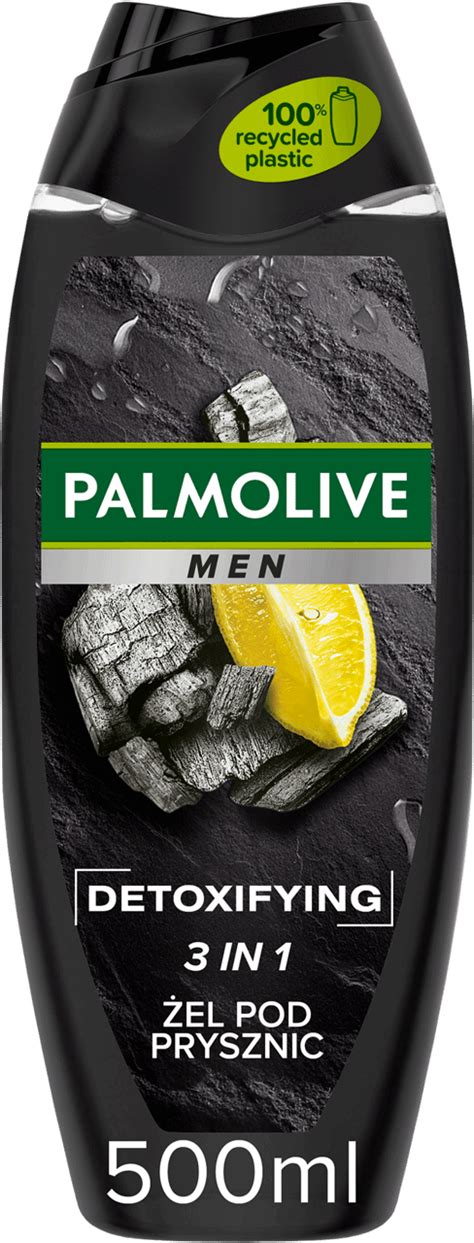 PALMOLIVE, Men, żel pod prysznic, Detoxifying, 3w1 do ciała, twarzy i ...