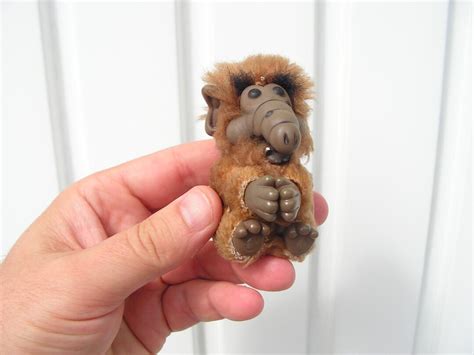 Alf Pinch Toy Alf Vintage Plush Alf Small Alf Clip Collectible Toy