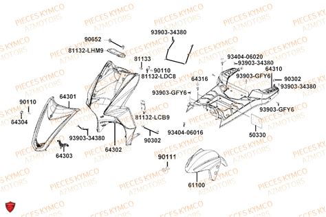 Pieces AGILITY 50 NAKED RENOUVO 4T EURO5 KN10FA KN10FB KN10FC pièces KYMCO neuves d origine