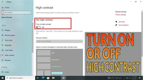 How to Turn ON/OFF High Contrast Mode in Windows 10 #computer # ...