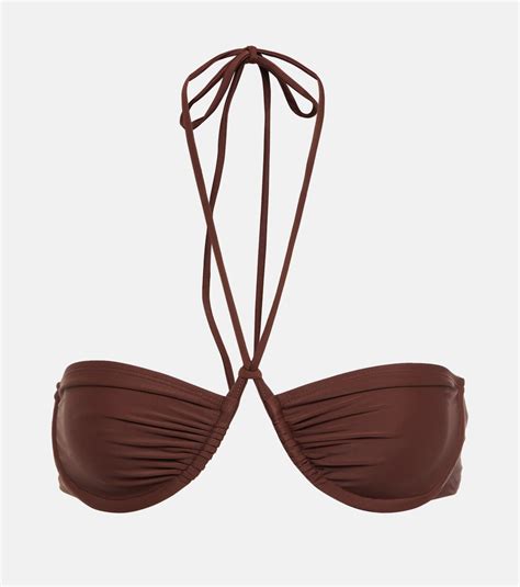 Saint Tropez Bikini Top In Brown Bananhot Mytheresa