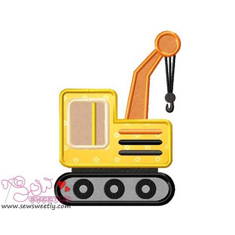 Construction Truck 3 Applique Design Pattern