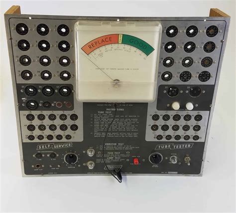 Mercury Self Service Vacuum Tube Tester 1960s Hangar 19 Prop Rentals