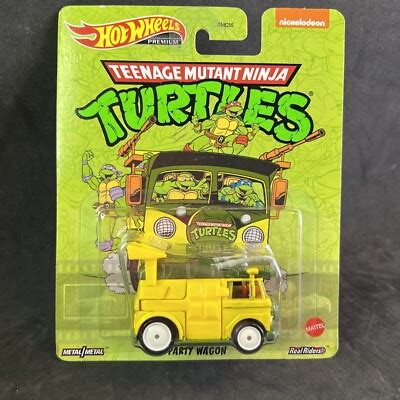 HOT WHEELS Premium Nickelodeon Teenage Mutant Ninja Turtles Party Wagon NIP