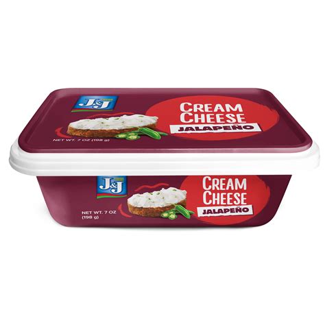 Jandj Dairy Reduced Fat Cream Cheese 7 Oz